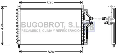 кондензатор, климатизация BUGOBROT 62-OL5226