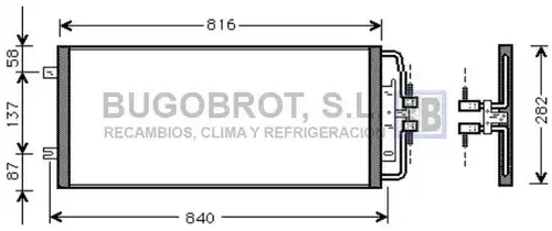 кондензатор, климатизация BUGOBROT 62-OL5302