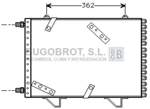 кондензатор, климатизация BUGOBROT 62-PE5167