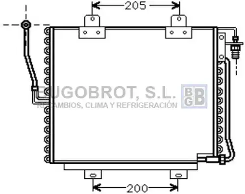 кондензатор, климатизация BUGOBROT 62-RT5179