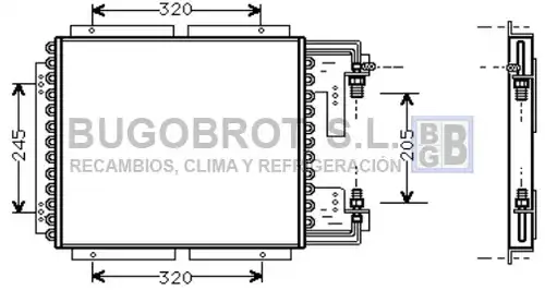 кондензатор, климатизация BUGOBROT 62-RT5187