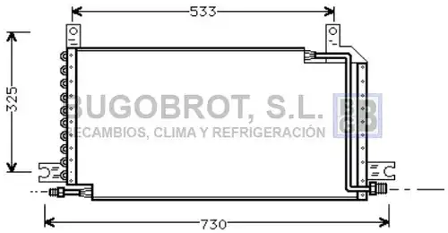 кондензатор, климатизация BUGOBROT 62-SU5024