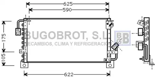 кондензатор, климатизация BUGOBROT 62-TO5193