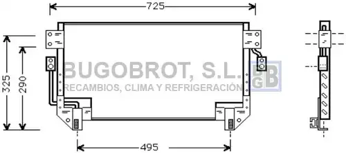 кондензатор, климатизация BUGOBROT 62-TO5195