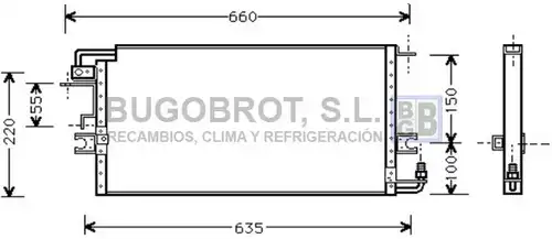 кондензатор, климатизация BUGOBROT 62-TO5197