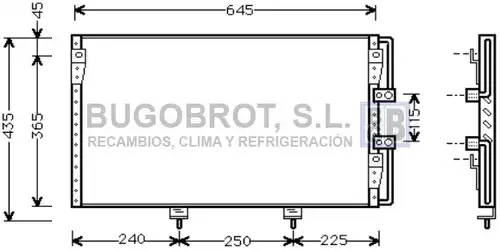 кондензатор, климатизация BUGOBROT 62-TO5226