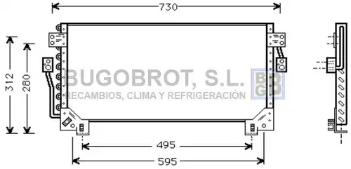 кондензатор, климатизация BUGOBROT 62-TO5228