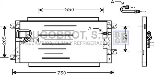 кондензатор, климатизация BUGOBROT 62-TO5252