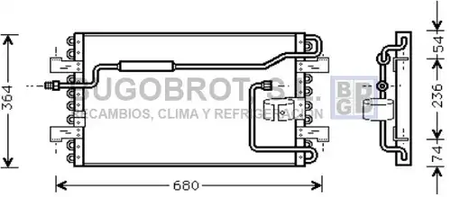 кондензатор, климатизация BUGOBROT 62-TO5272