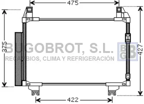 кондензатор, климатизация BUGOBROT 62-TO5497