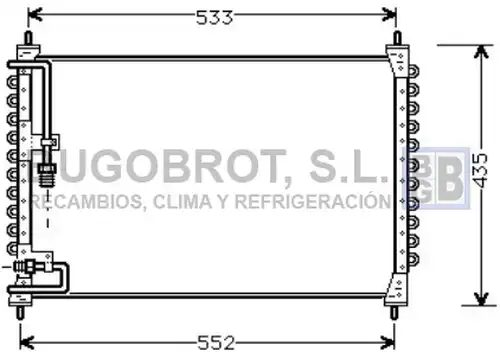 кондензатор, климатизация BUGOBROT 62-VO5074