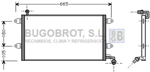 кондензатор, климатизация BUGOBROT 62-VW5137