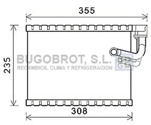 изпарител, климатична система BUGOBROT 70-AIV326