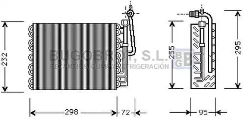 изпарител, климатична система BUGOBROT 70-ALV008