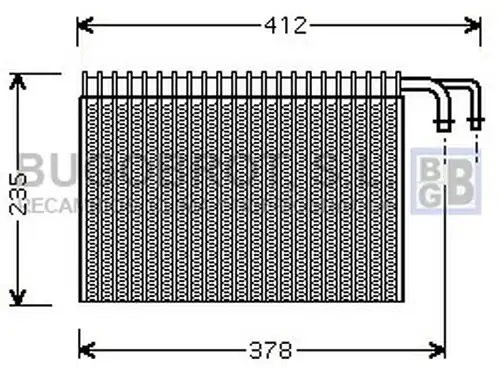 изпарител, климатична система BUGOBROT 70-BWV268