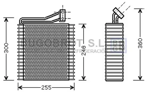 изпарител, климатична система BUGOBROT 70-CRV040