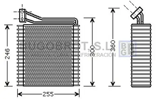 изпарител, климатична система BUGOBROT 70-CRV089