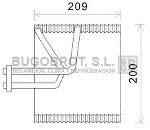 изпарител, климатична система BUGOBROT 70-CTV045