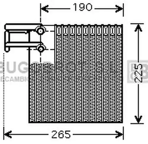 изпарител, климатична система BUGOBROT 70-DNV257