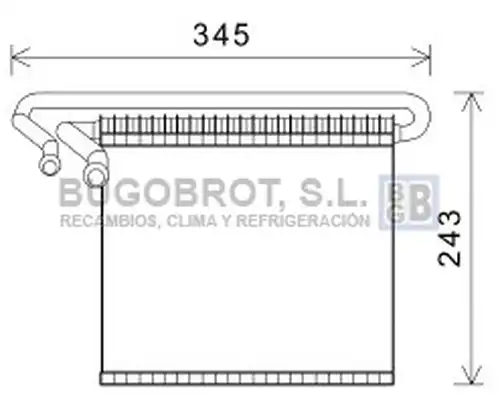 изпарител, климатична система BUGOBROT 70-FDV491