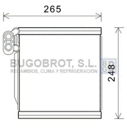 изпарител, климатична система BUGOBROT 70-KAV196