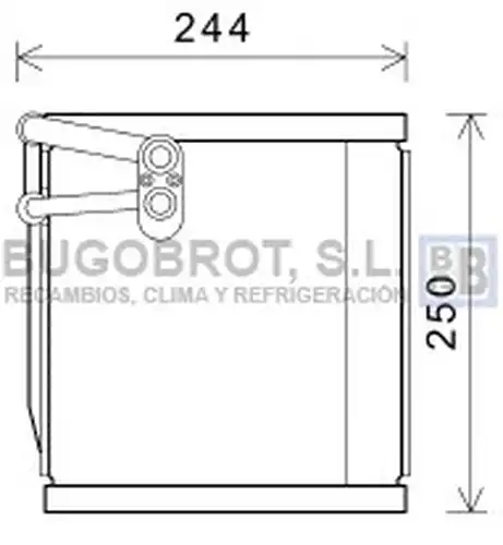 изпарител, климатична система BUGOBROT 70-KAV199
