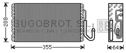 изпарител, климатична система BUGOBROT 70-MSV547