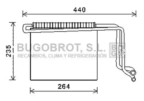 изпарител, климатична система BUGOBROT 70-MSV563