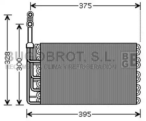 изпарител, климатична система BUGOBROT 70-RTV357