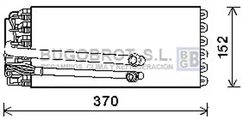 изпарител, климатична система BUGOBROT 70-RTV480