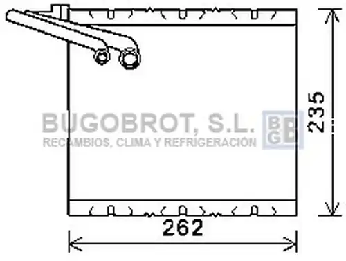 изпарител, климатична система BUGOBROT 70-VOV157