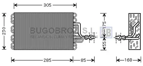 изпарител, климатична система BUGOBROT 70-VWV077