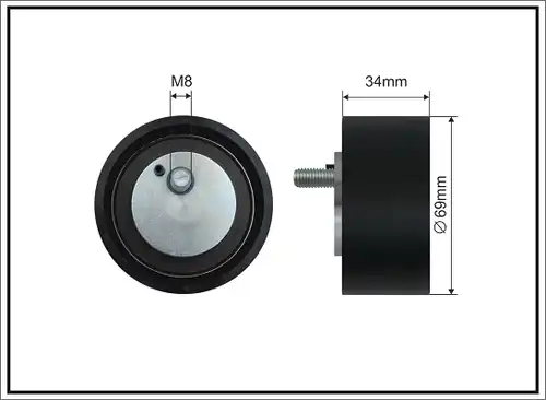паразитна/ водеща ролка, пистов ремък CAFFARO 500697