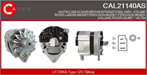 генератор CASCO CAL21140AS