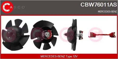 вентилатор вътрешно пространство CASCO CBW76011AS