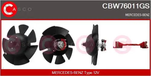 вентилатор вътрешно пространство CASCO CBW76011GS