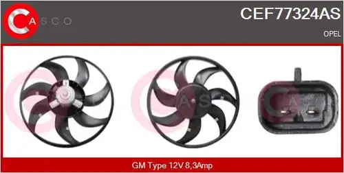 вентилатор, охлаждане на двигателя CASCO CEF77324AS