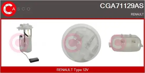 горивопроводен елемент (горивна помпа+сонда) CASCO CGA71129AS