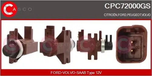 преобразувател на налягане, регулиране на изпускателната сис CASCO CPC72000GS