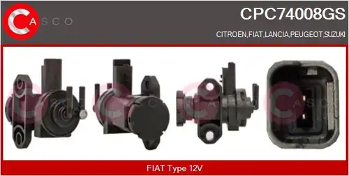 преобразувател на налягане, регулиране на изпускателната сис CASCO CPC74008GS