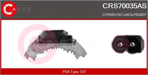 съпротивление, вентилатор за вътрешно пространство CASCO CRS70035AS