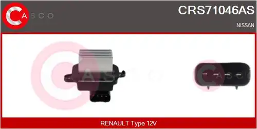 съпротивление, вентилатор за вътрешно пространство CASCO CRS71046AS