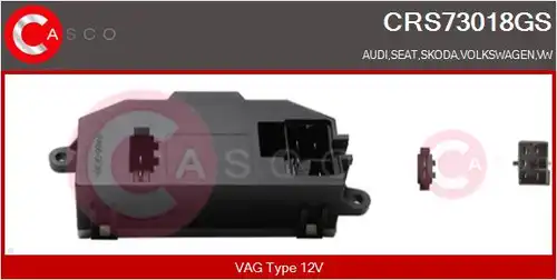 съпротивление, вентилатор за вътрешно пространство CASCO CRS73018GS