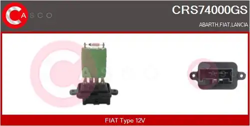 съпротивление, вентилатор за вътрешно пространство CASCO CRS74000GS