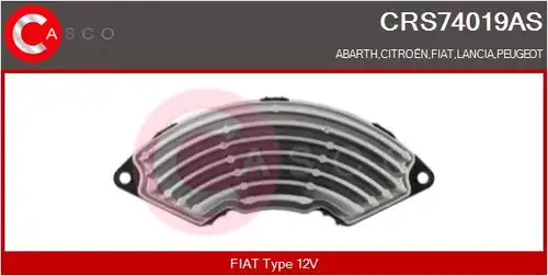 съпротивление, вентилатор за вътрешно пространство CASCO CRS74019AS