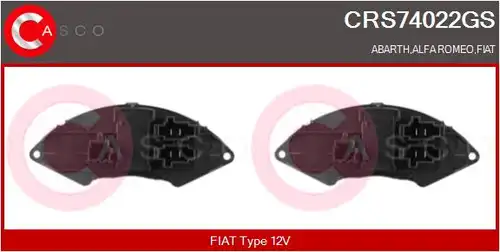 съпротивление, вентилатор за вътрешно пространство CASCO CRS74022GS