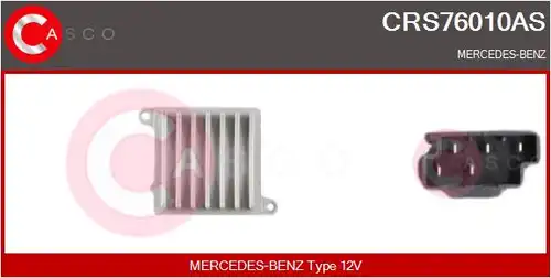 съпротивление, вентилатор за вътрешно пространство CASCO CRS76010AS