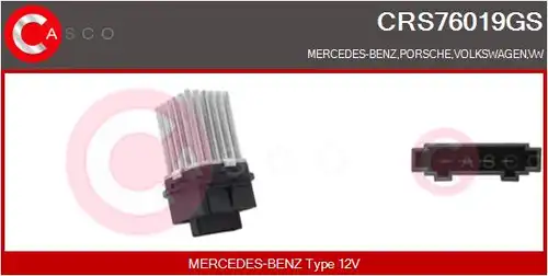 съпротивление, вентилатор за вътрешно пространство CASCO CRS76019GS