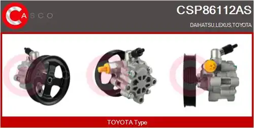 хидравлична помпа, кормилно управление CASCO CSP86112AS