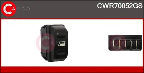 ключ(бутон), стъклоповдигане CASCO CWR70052GS